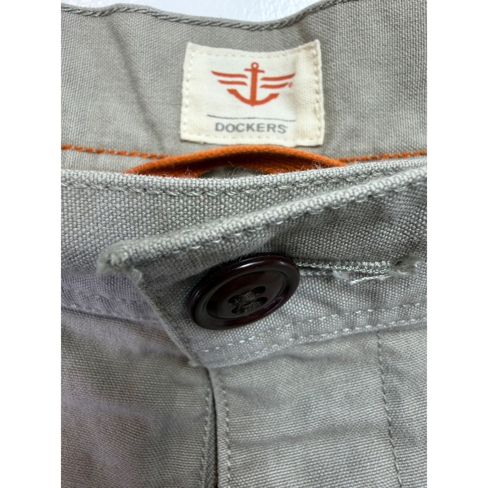 Dockers Mens Cargo Pants 38x30 Grey Cotton Utility Straight Leg (GG20) - Picture 3 of 6